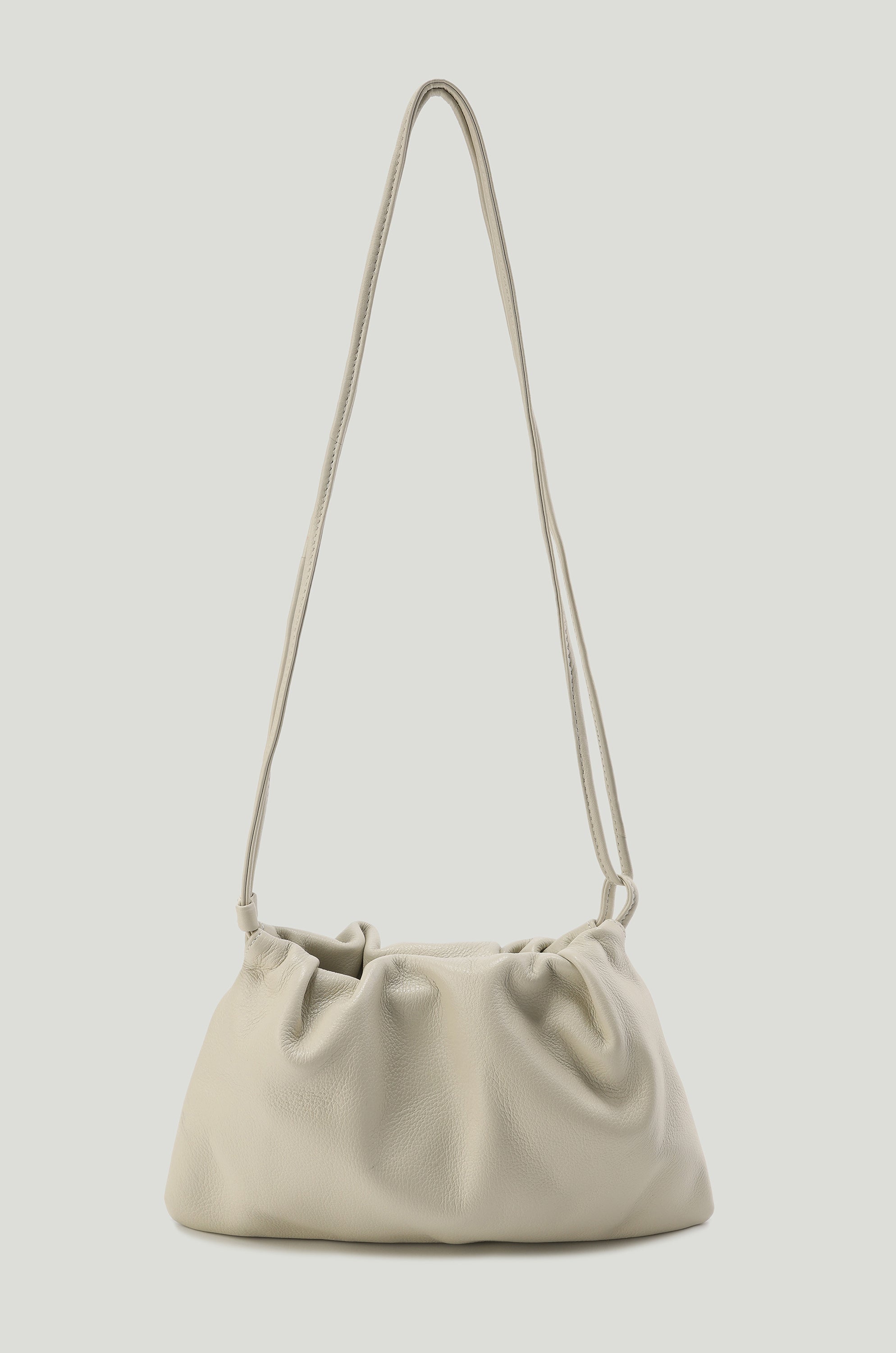 Adjustable  Mini Cloud Clutch Crème
