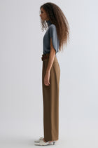 Relaxed Gabardine Trousers Pepper