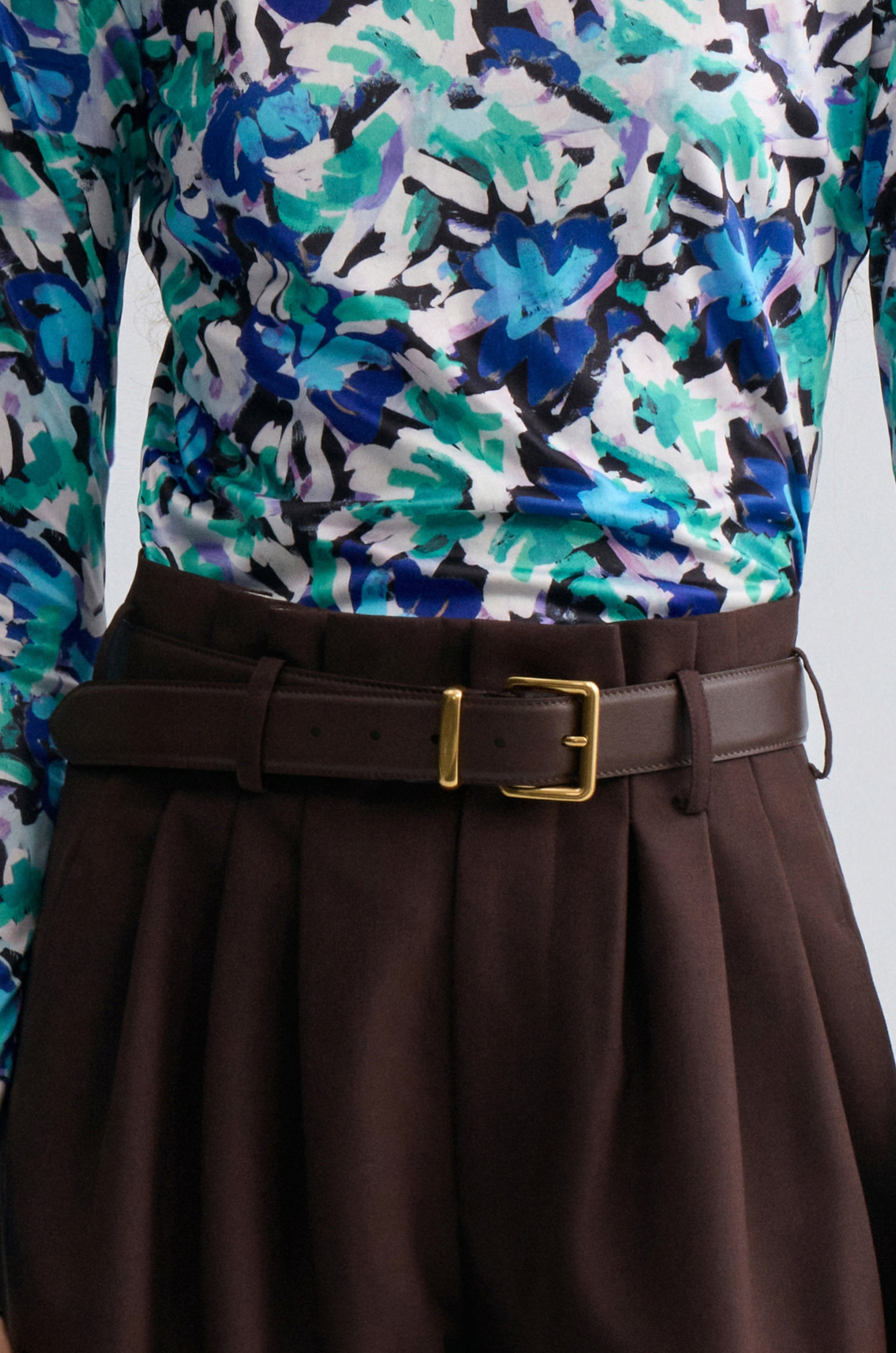 Leather Belt Dark Brown