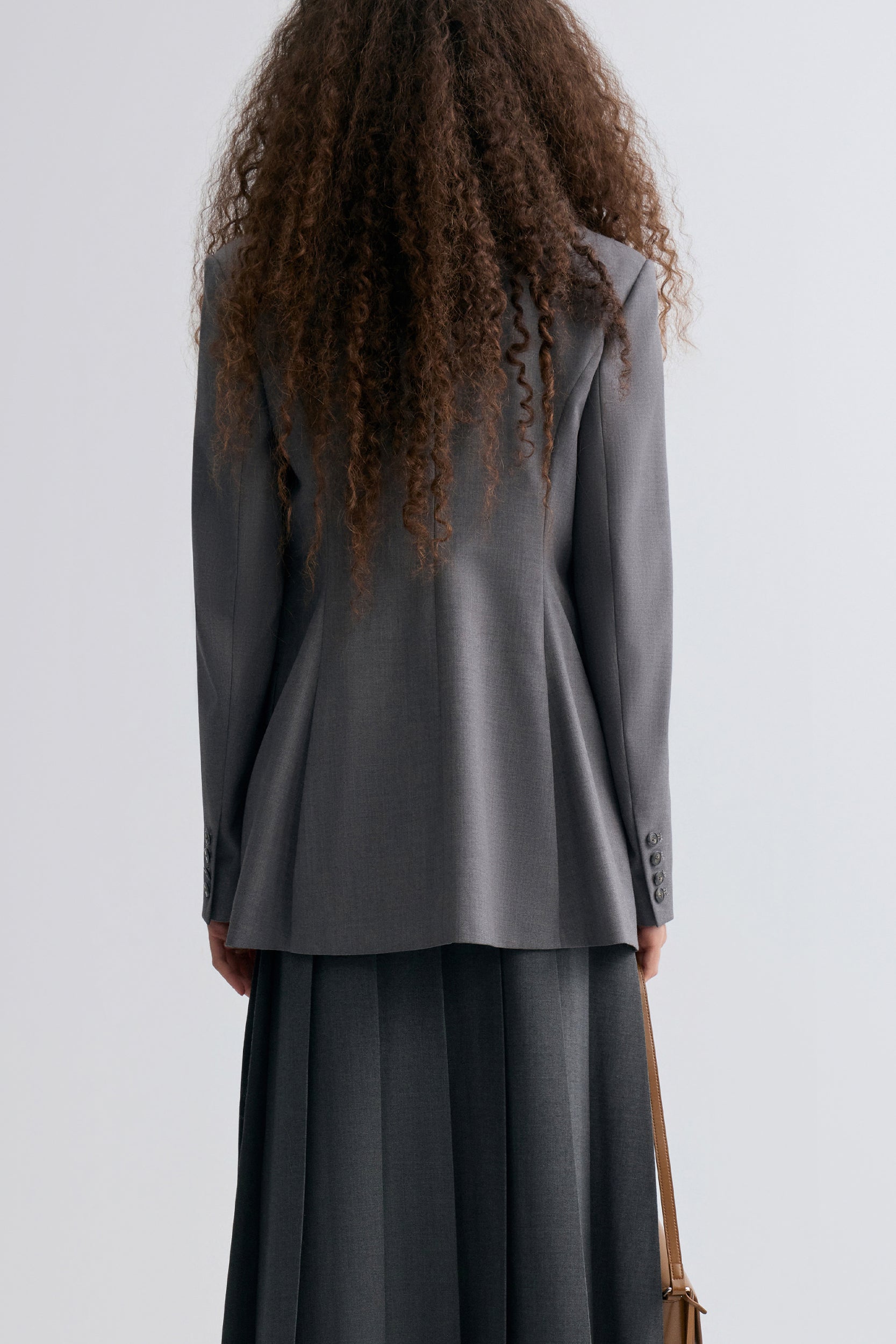 Marlene Double-Breasted Blaze Grey Melange