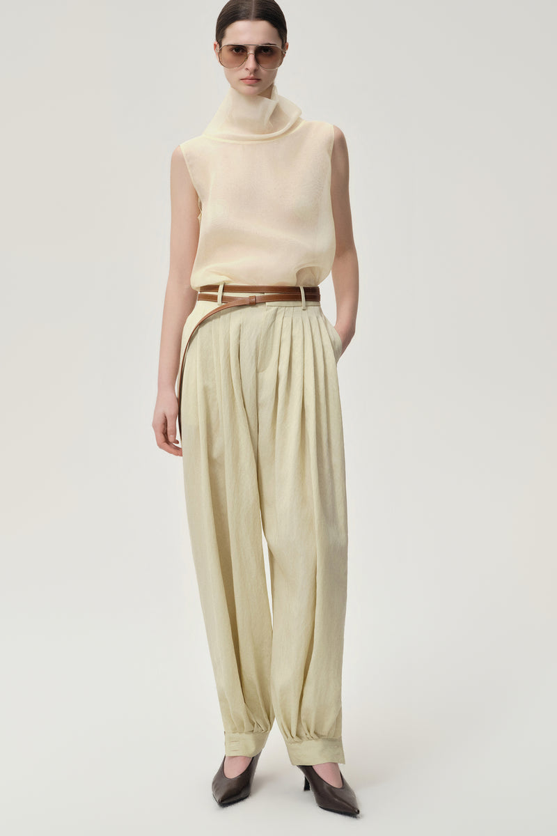 Balloon Pleat Trousers Butter