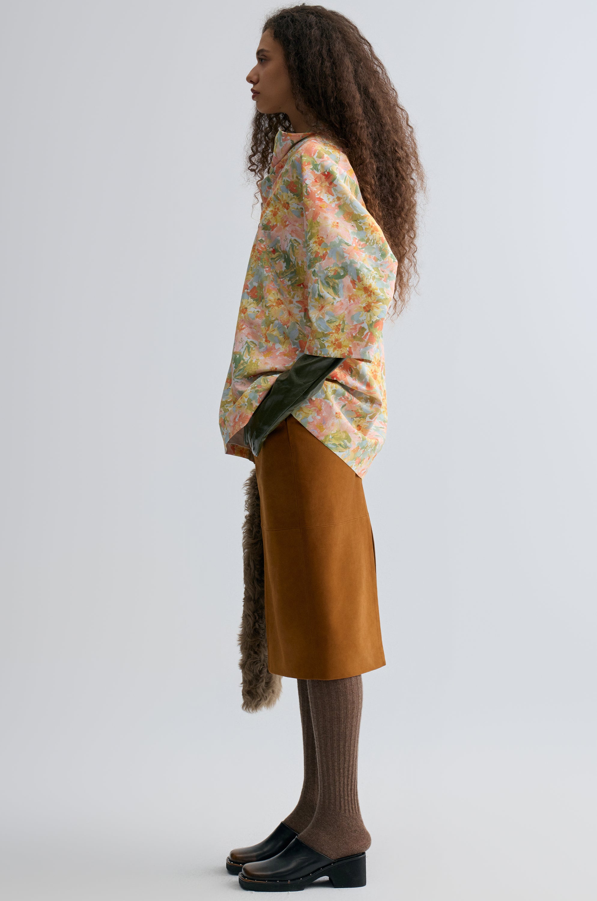 Floral Print Scarf Top