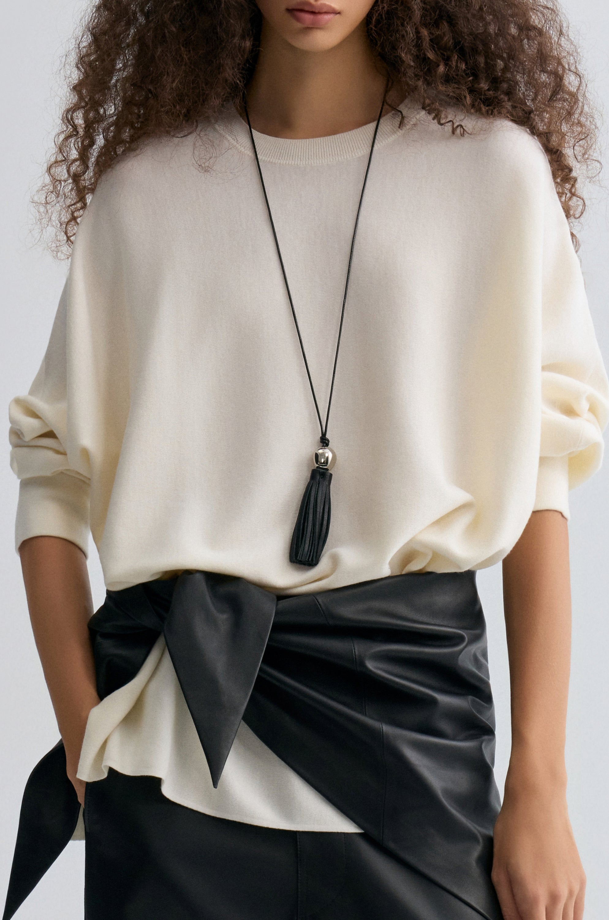 Tassel-pendant Necklace | Front Row Shop