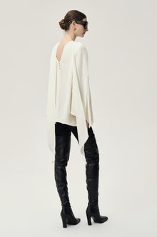Reversible Scarf Blouse Ecru