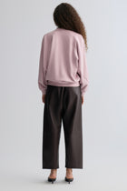Cotton Panelled Sweater Lilac