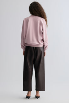 Cotton Panelled Sweater Lilac