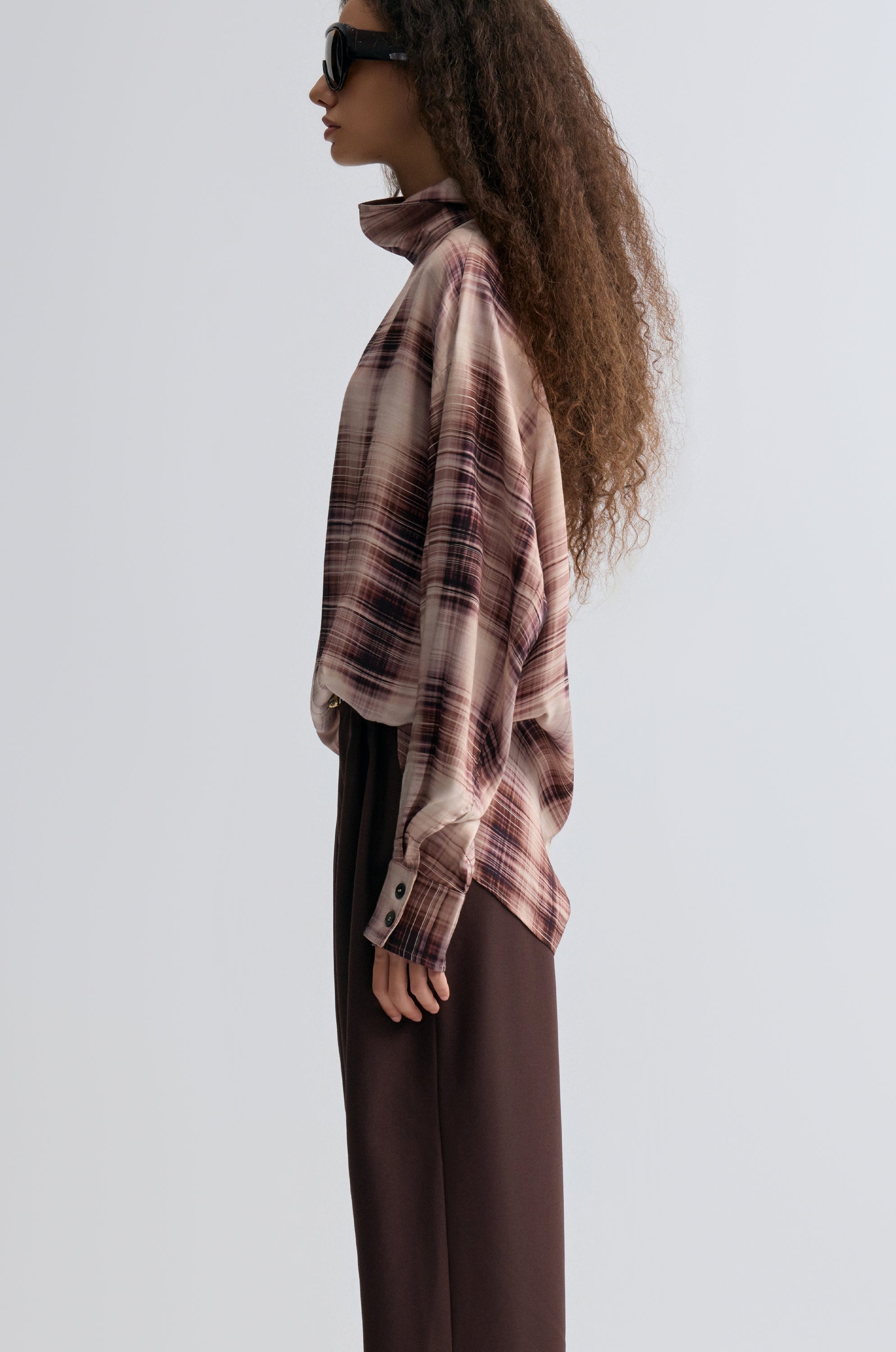 Check Printed Blouse