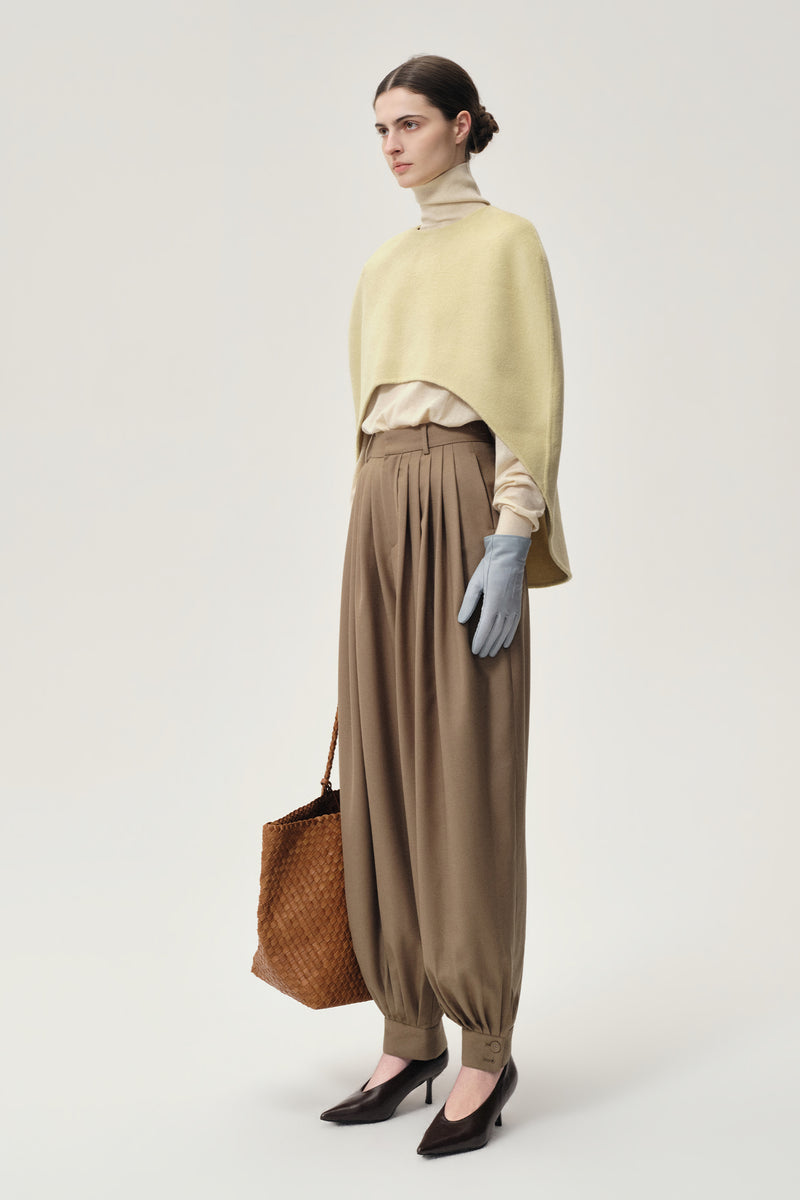 Balloon Pleat Trousers Pepper