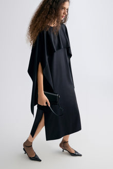 Opera Cape Maxi Dress Black