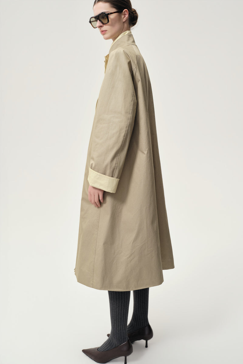 Amelie Trench Coat Khaki Beige/Butter