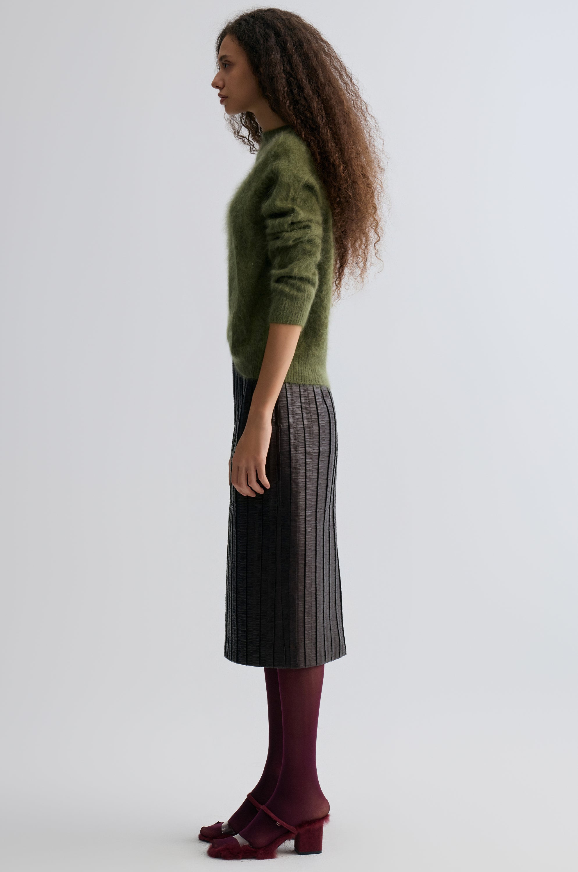 Snake Faux Leather Skirt