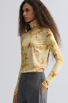 Rosetta Long Sleeve Turtleneck Top Vanilla