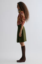 Marlene Belted Gabardine Skirt