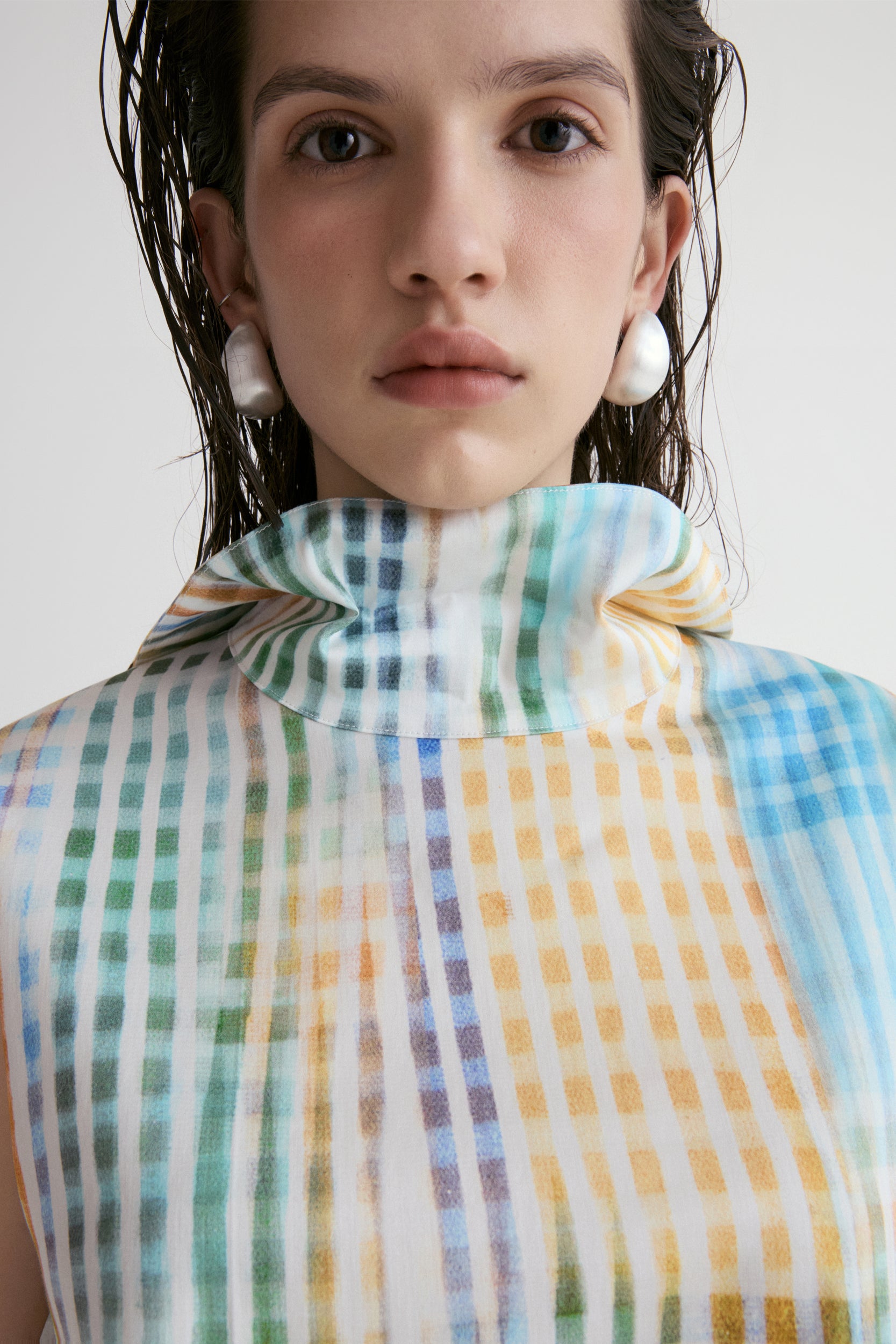 Amalfi Checked Elasticated Dress
