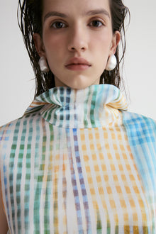 Amalfi Checked Elasticated Dress