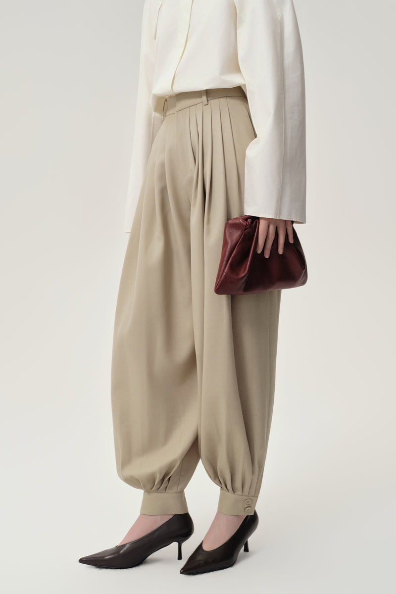 Balloon Pleat Trousers Fossil