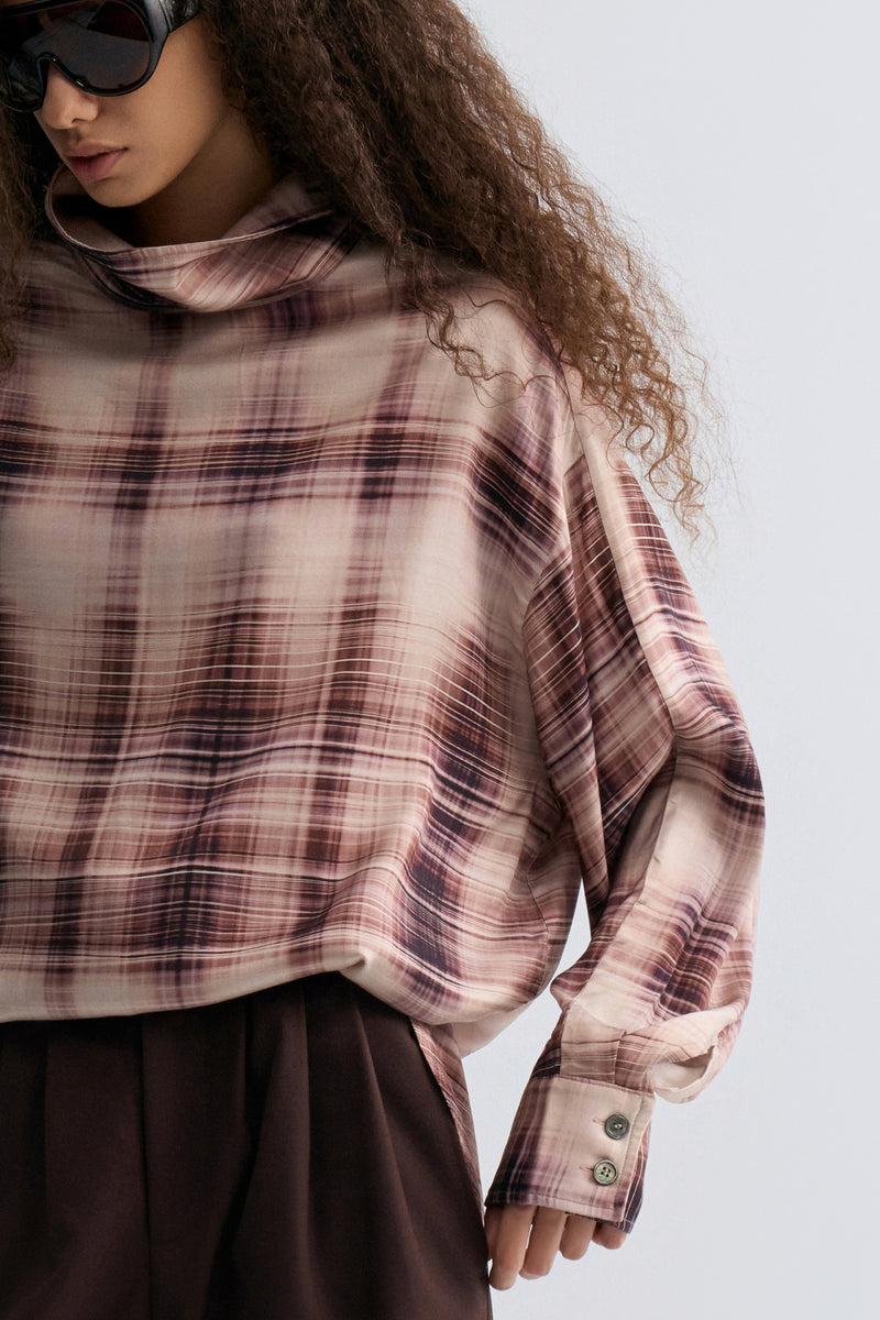Check Printed Blouse