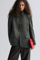 Boxy Check Blazer