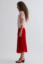 Velvet Mermaid Skirt Crimson