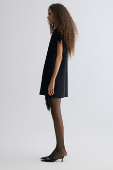 Side-Trim Wool Dress