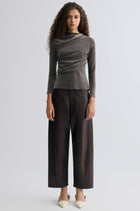 Leather Balloon Pants Chocolate