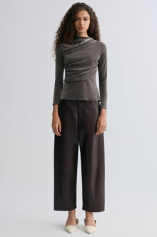 Leather Balloon Pants Chocolate