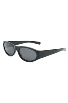 Winona Oval Sunglasses-Black