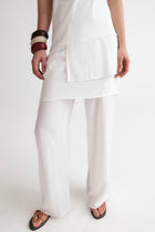 2in1 Set Trousers-White