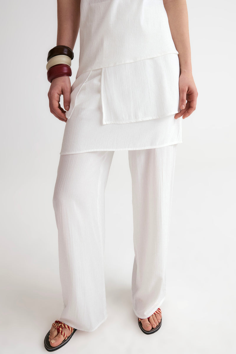 2in1 Set Trousers-White