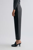 Leather Balloon Pants Black