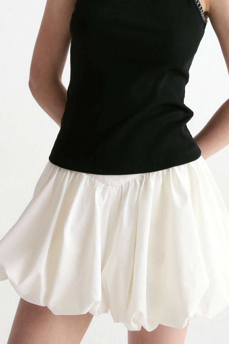 Amalfi Bubble Short-White