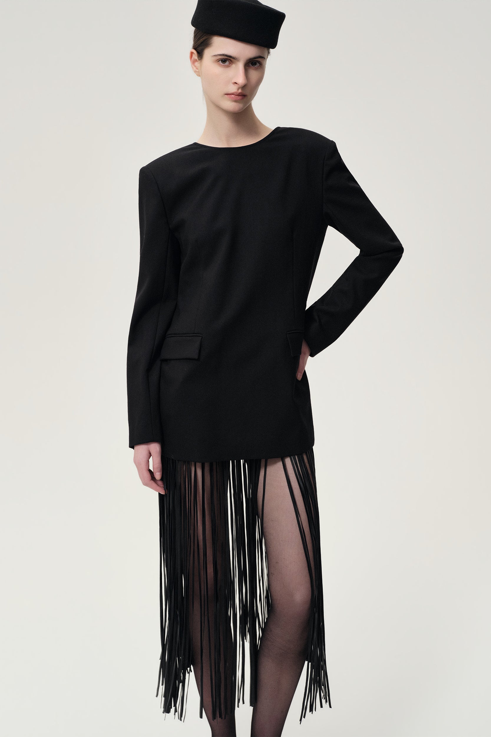 Margot Reversible Tailored Blazer Black