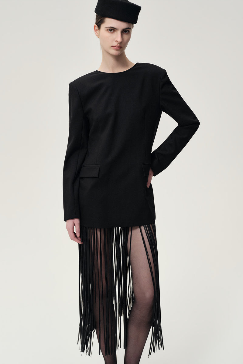 Margot Reversible Tailored Blazer Black