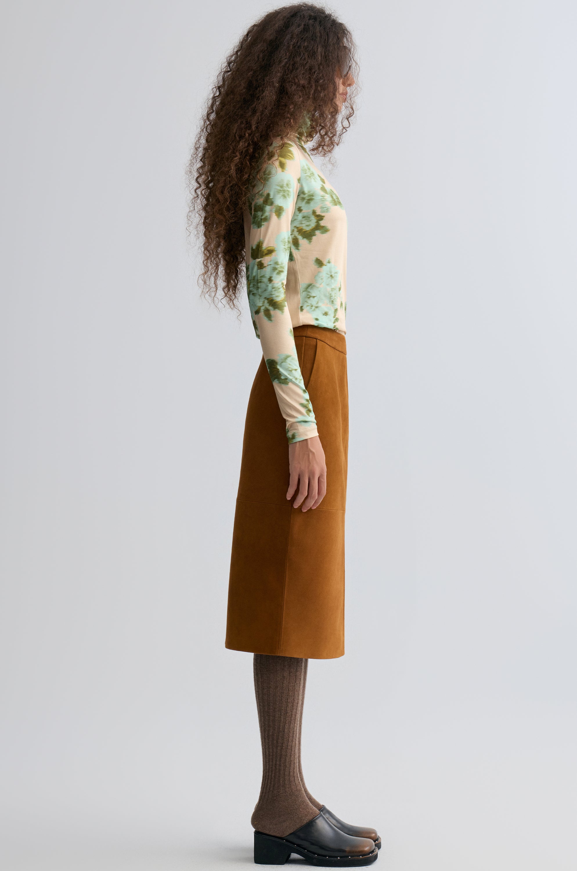 Bonnie Skirt in Suede