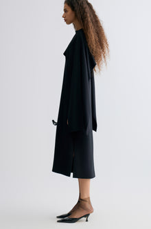 Opera Cape Maxi Dress Black