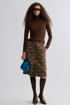 Wholegarment Fine Turtleneck Rust