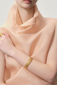 Woven cuff bracelet