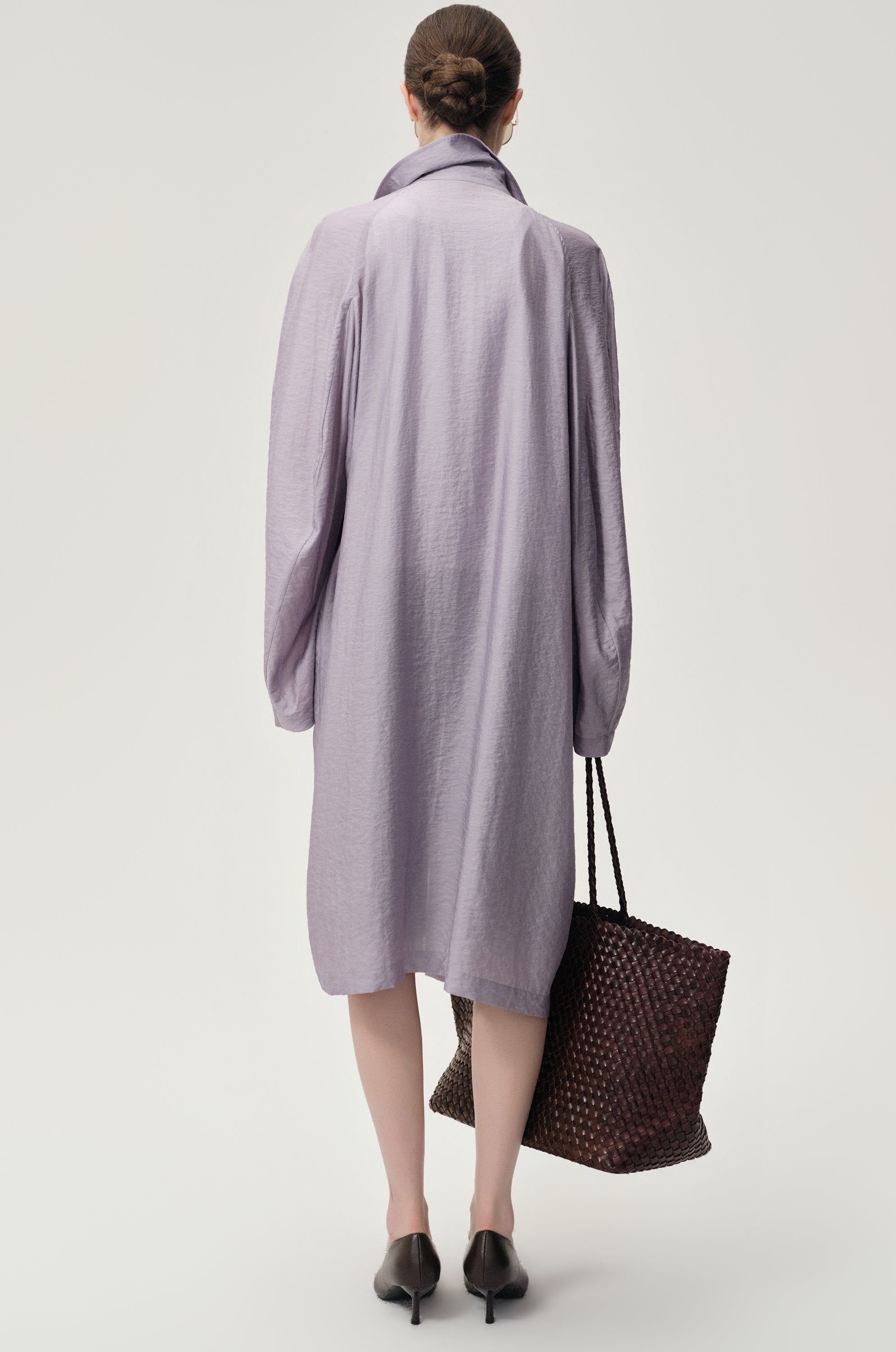 Zephy Trench Purple Ash