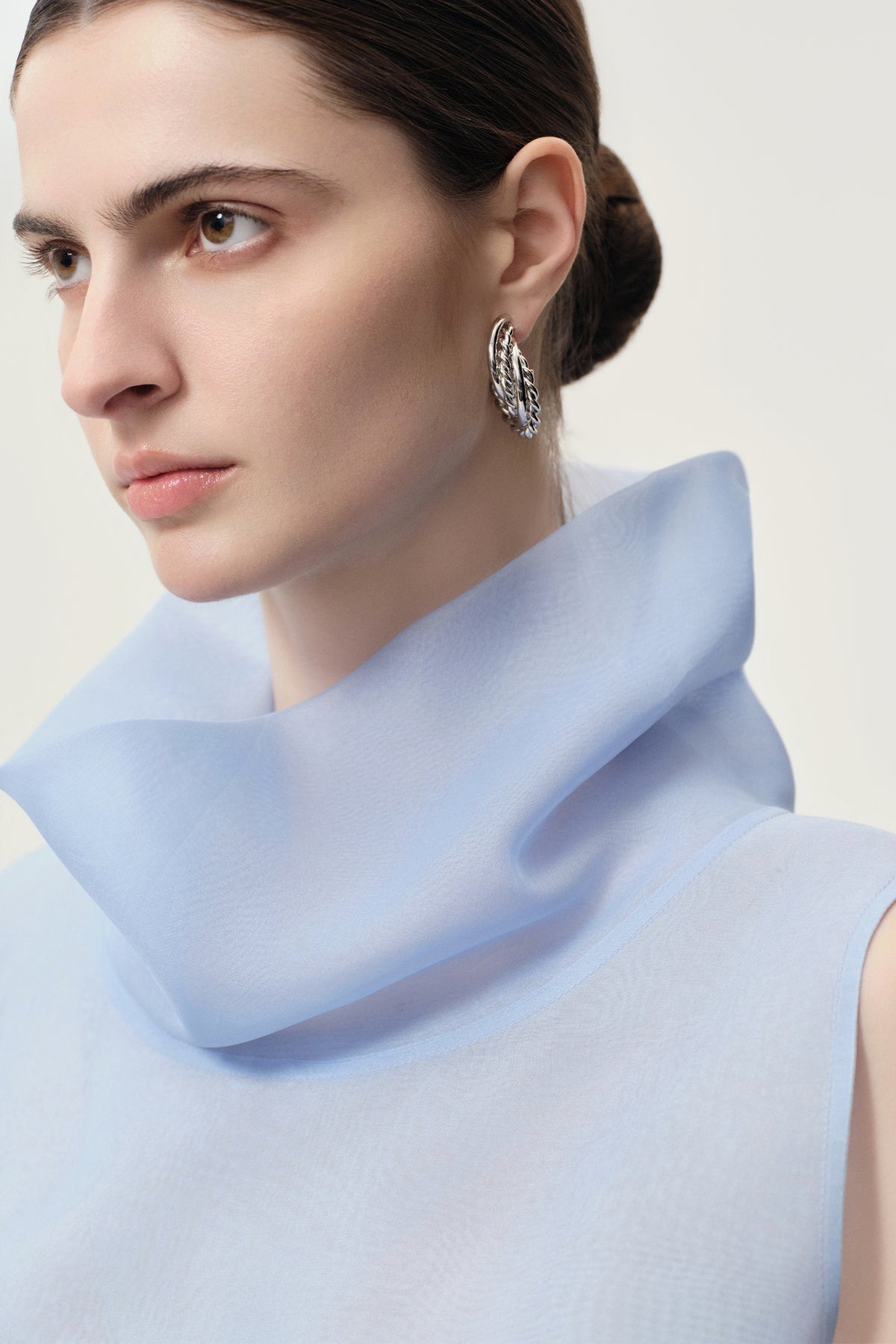 Layered band hoop Earrings
