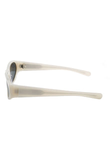 Winona Oval Sunglasses-White