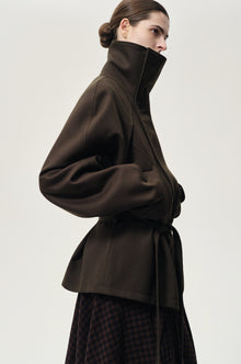 Retro Wool Jacket Black Olive