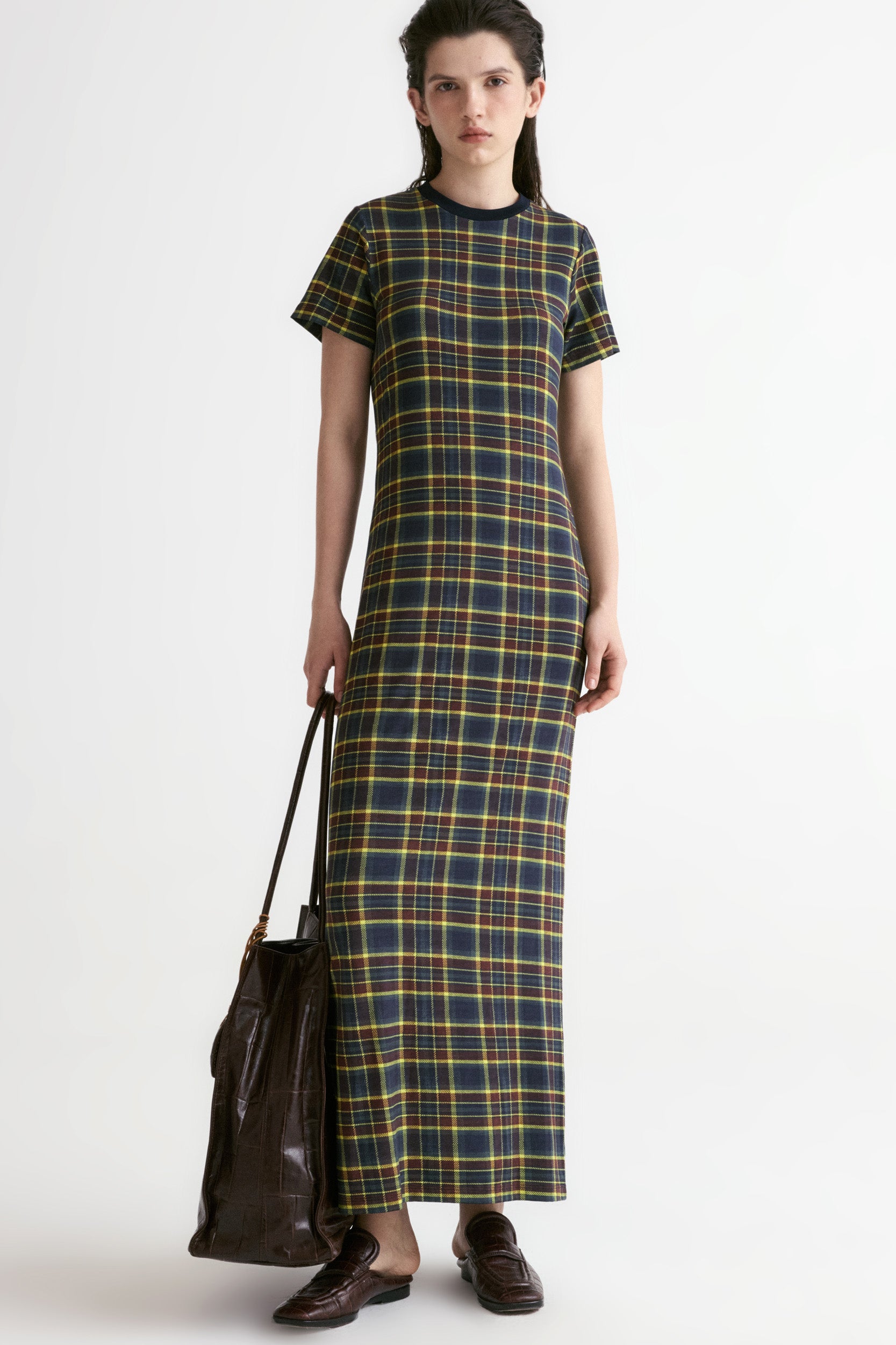 Ziggy Checked Maxi Dress