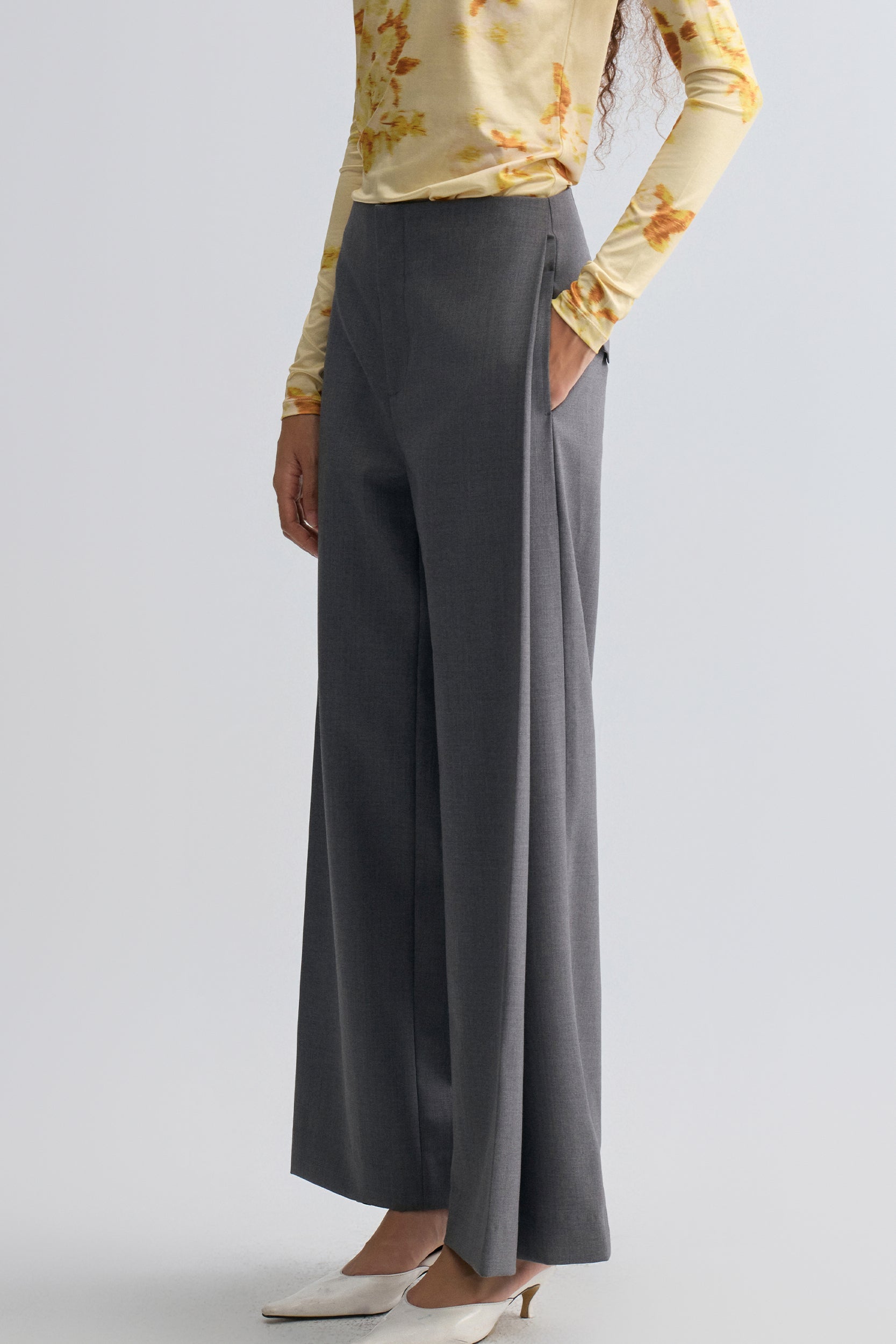 Marlene Pleat Tailored Trousers