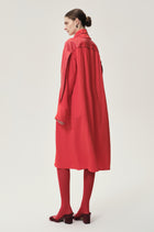Leather Gathered Dress Grenadine