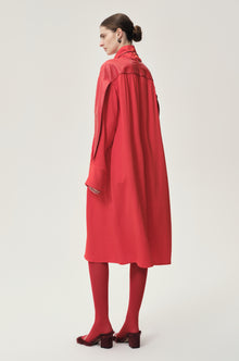 Leather Gathered Dress Grenadine