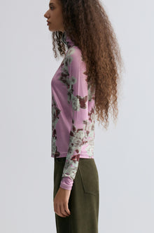 Rosetta Long Sleeve Turtleneck Top Mauve