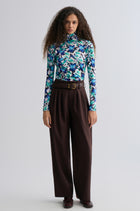 Petal Long Sleeve Turtleneck Top