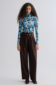 Petal Long Sleeve Turtleneck Top
