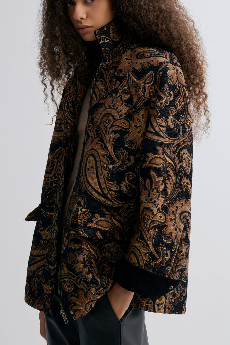 Paisley-print Jacquard Jacket