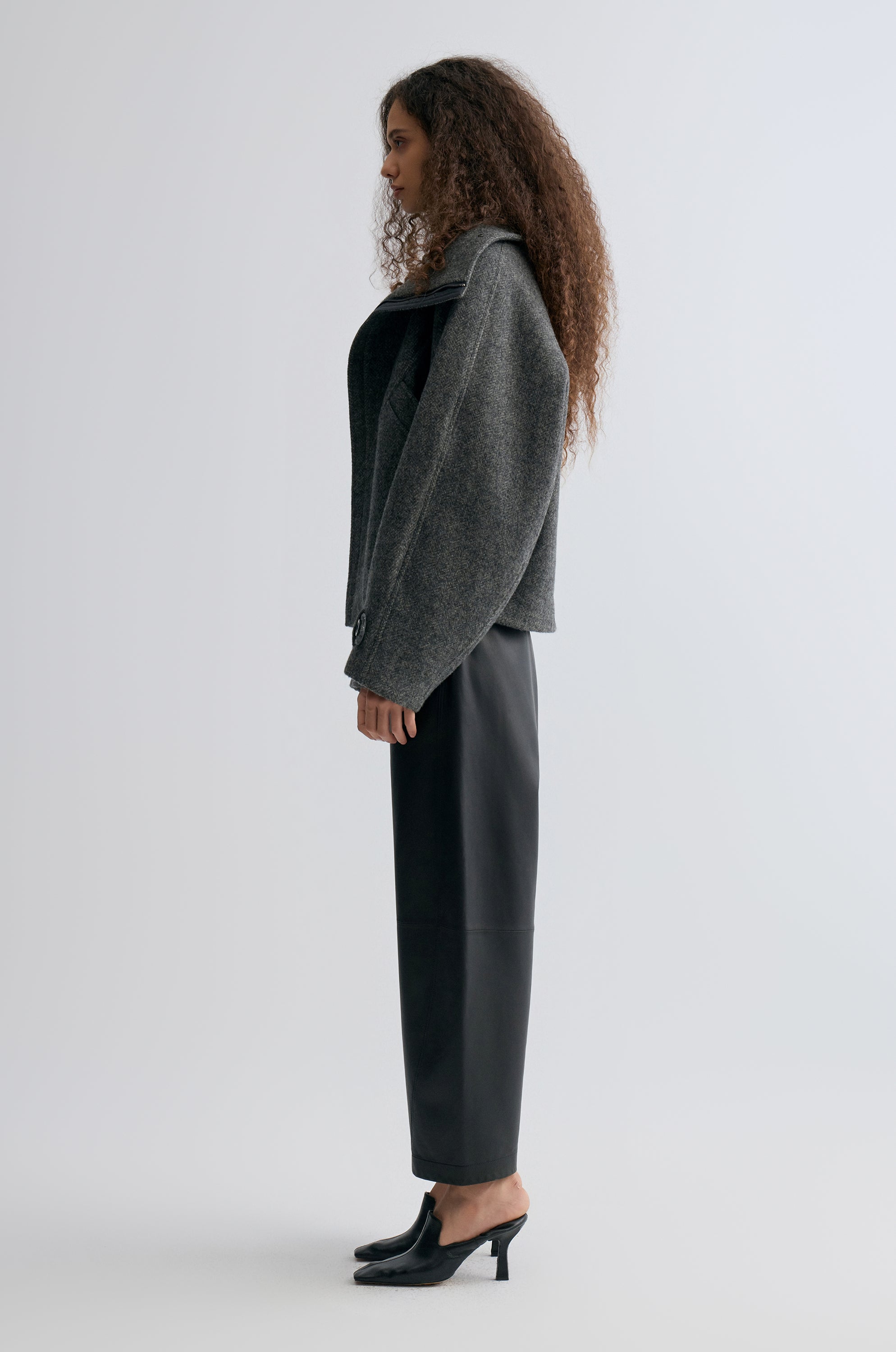 Retro Herringbone Wool Jacket